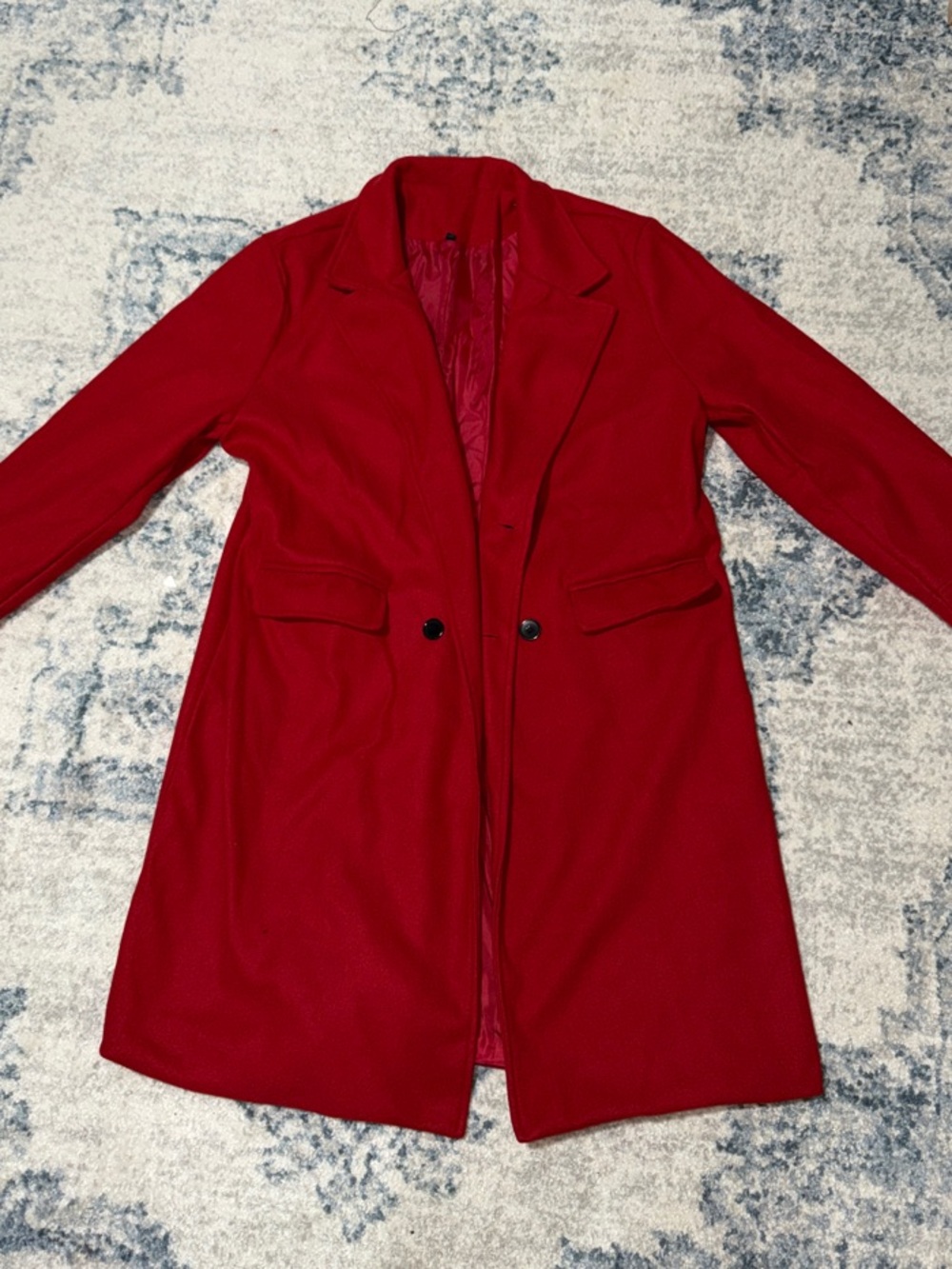 Red Women's Long Coat